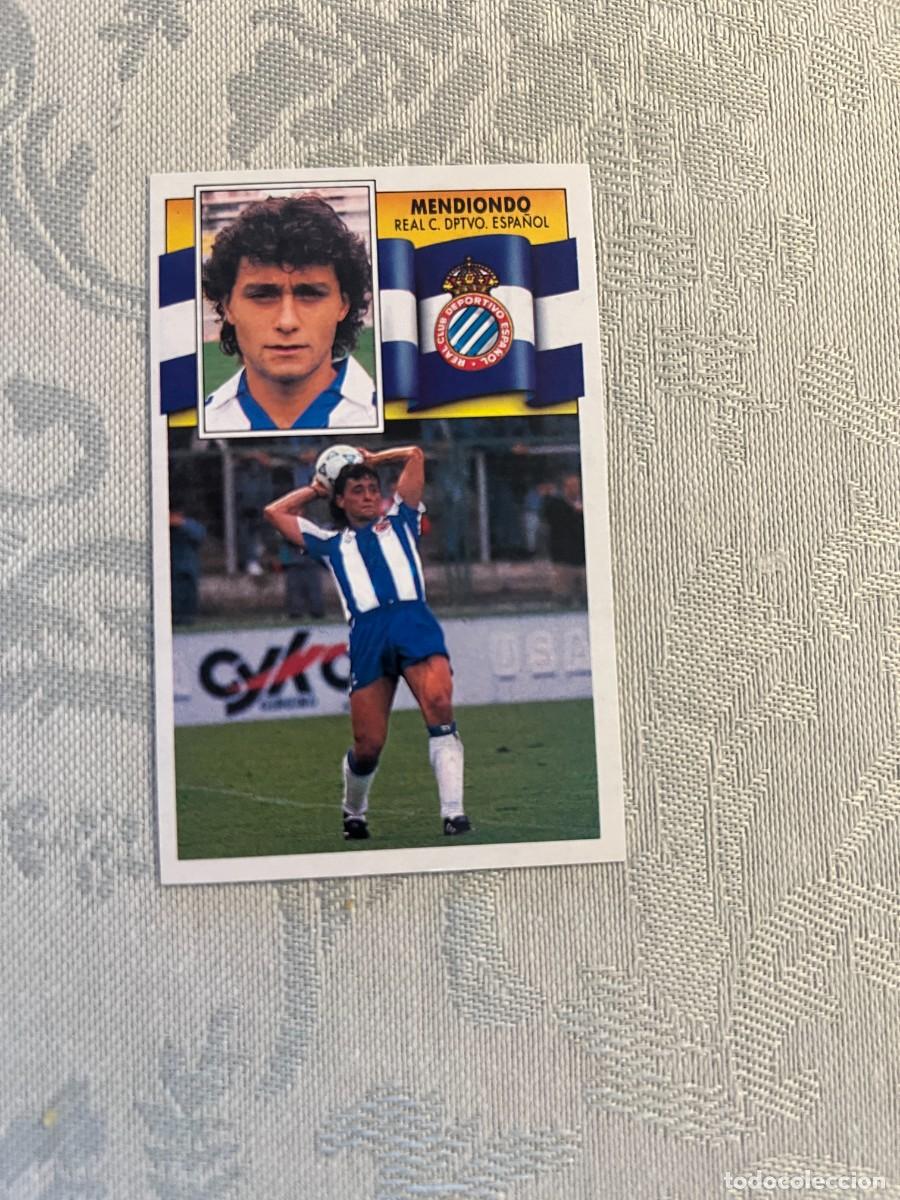 Cromos de F&uacute;tbol: MENDIONDO ESPA&Ntilde;OL NUEVO EDICIONES ESTE 1990/91 90-91