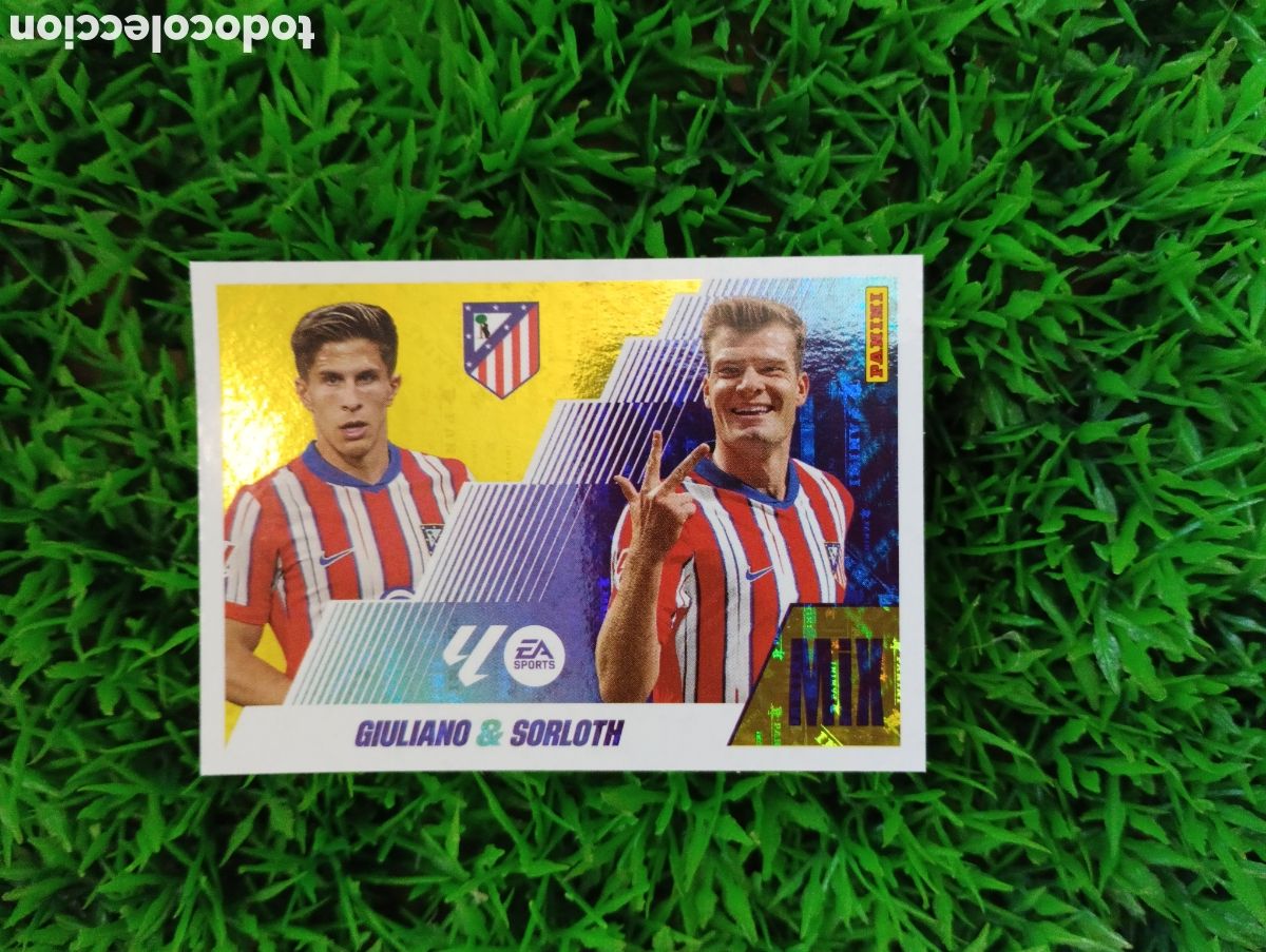 Cromos de Futebol: Giuliano-Sorloth Atletico De Madrid MIX Liga Este 25-26 # 9 NUNCA PEGADO