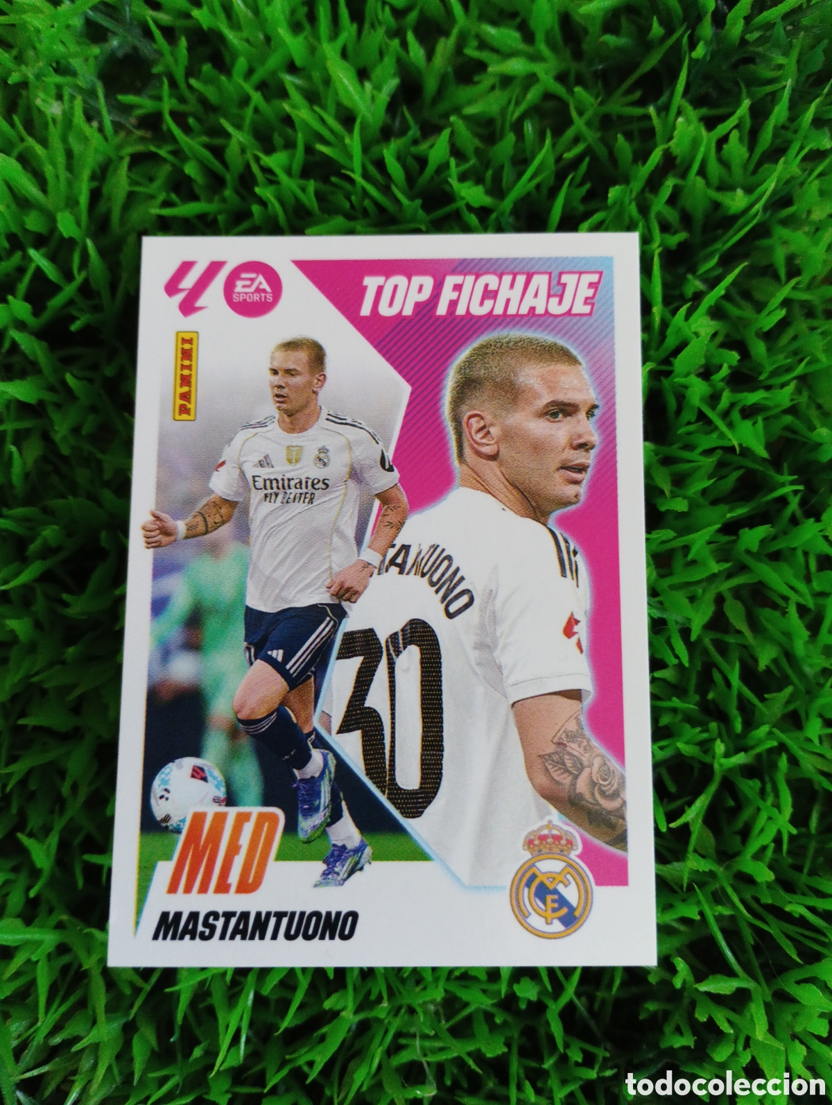 Cromos de Futebol: Mastantuono Real Madrid TOP FICHAJE Liga Este 25-26 # 68 NUNCA PEGADO
