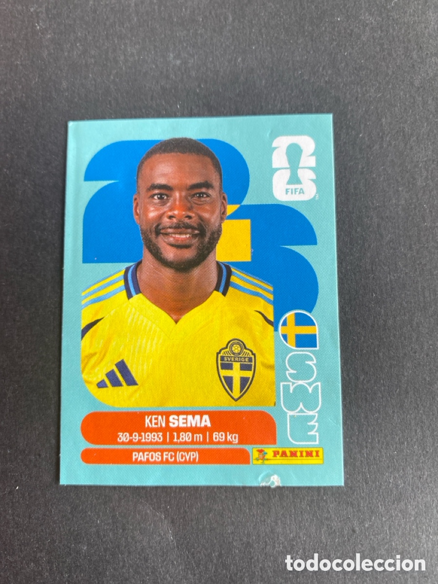 Cromos de F&uacute;tbol: Cromo Suecia N*15 Mundial 2026