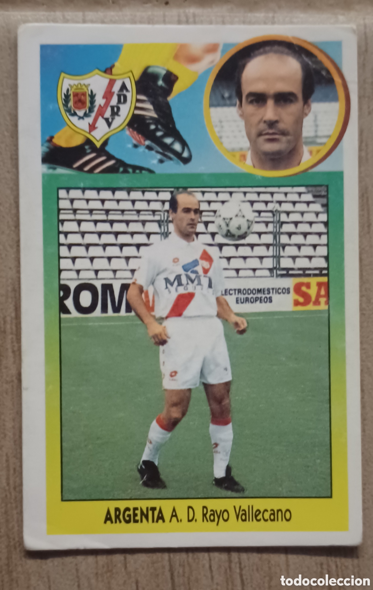 Cromos de F&uacute;tbol: CROMO ARGENTA BAJA RAYO VALLECANO EDICIONES ESTE FUTBOL LIGA ESPA&Ntilde;A 93 94 CARTON NUNCA PEGADO