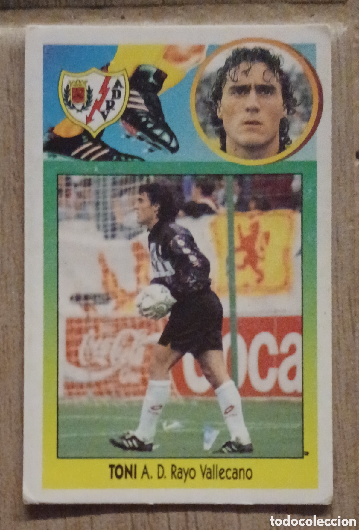 Cromos de F&uacute;tbol: CROMO TONI BAJA RAYO VALLECANO EDICIONES ESTE FUTBOL LIGA ESPA&Ntilde;A 93 94 CARTON NUNCA PEGADO