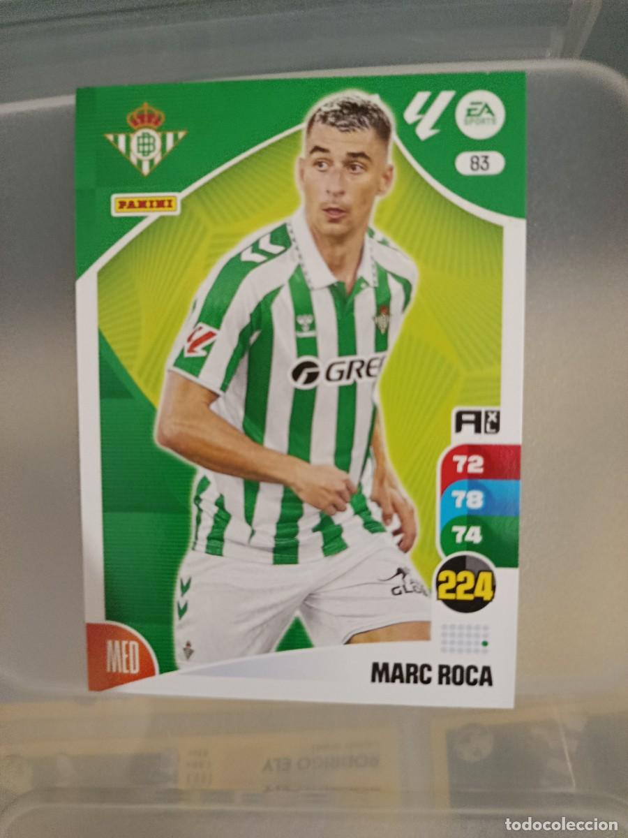 Cromos de F&uacute;tbol: Adrenalyn 24/25. 83- Marc Roca. Real Betis.