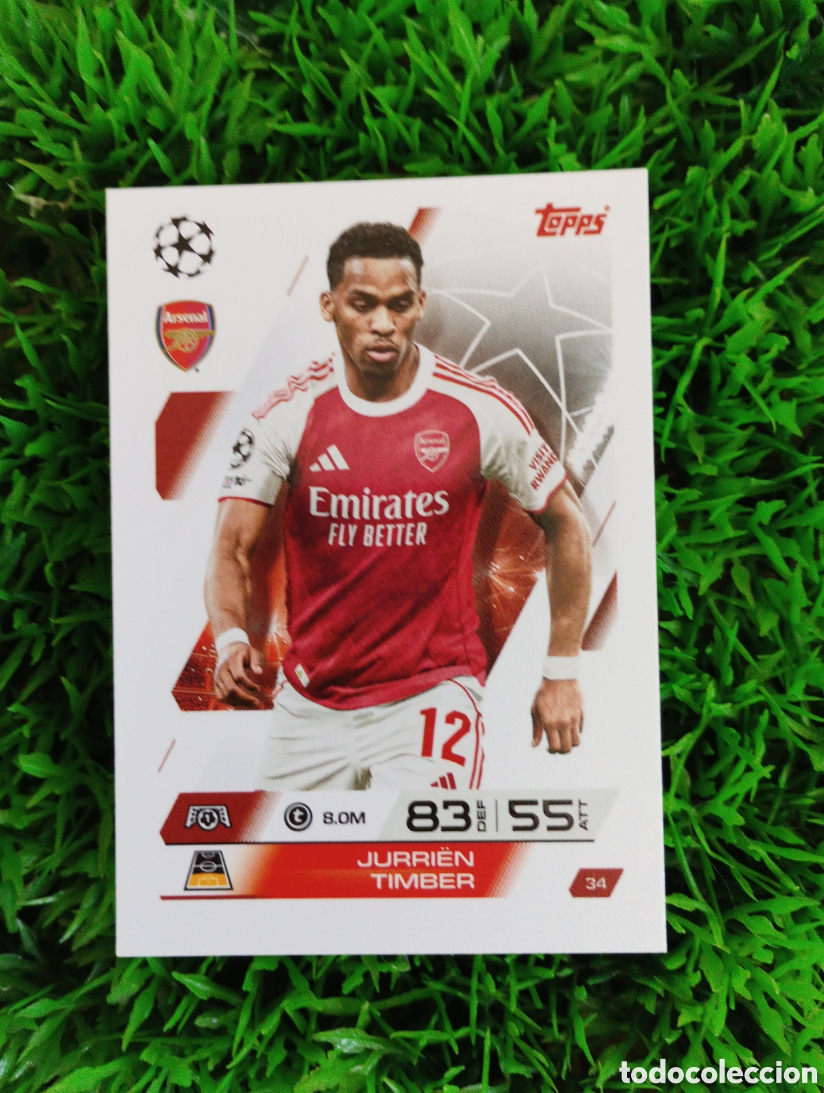 Football Stickers: Timber Arsenal Match Attax 25-26 # 34