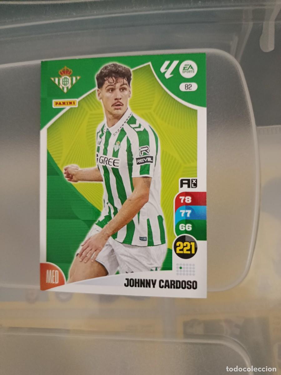 Cromos de F&uacute;tbol: Adrenalyn 24/25. 82- Johnny Cardoso. Real Betis.