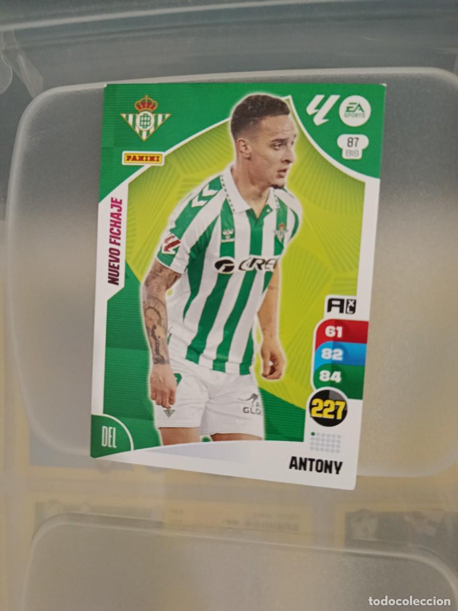 Cartes &agrave; collectionner de Football: Adrenalyn 24/25. 87 bis- Antony. Real Betis. Nuevo fichaje..