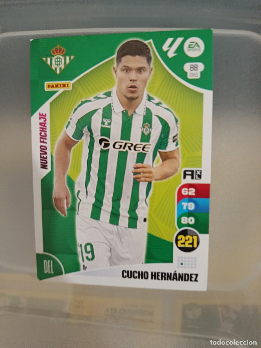 Football Stickers: Adrenalyn 24/25. 88 bis- Cucho Hern&aacute;ndez. Real Betis. Nuevo fichaje..