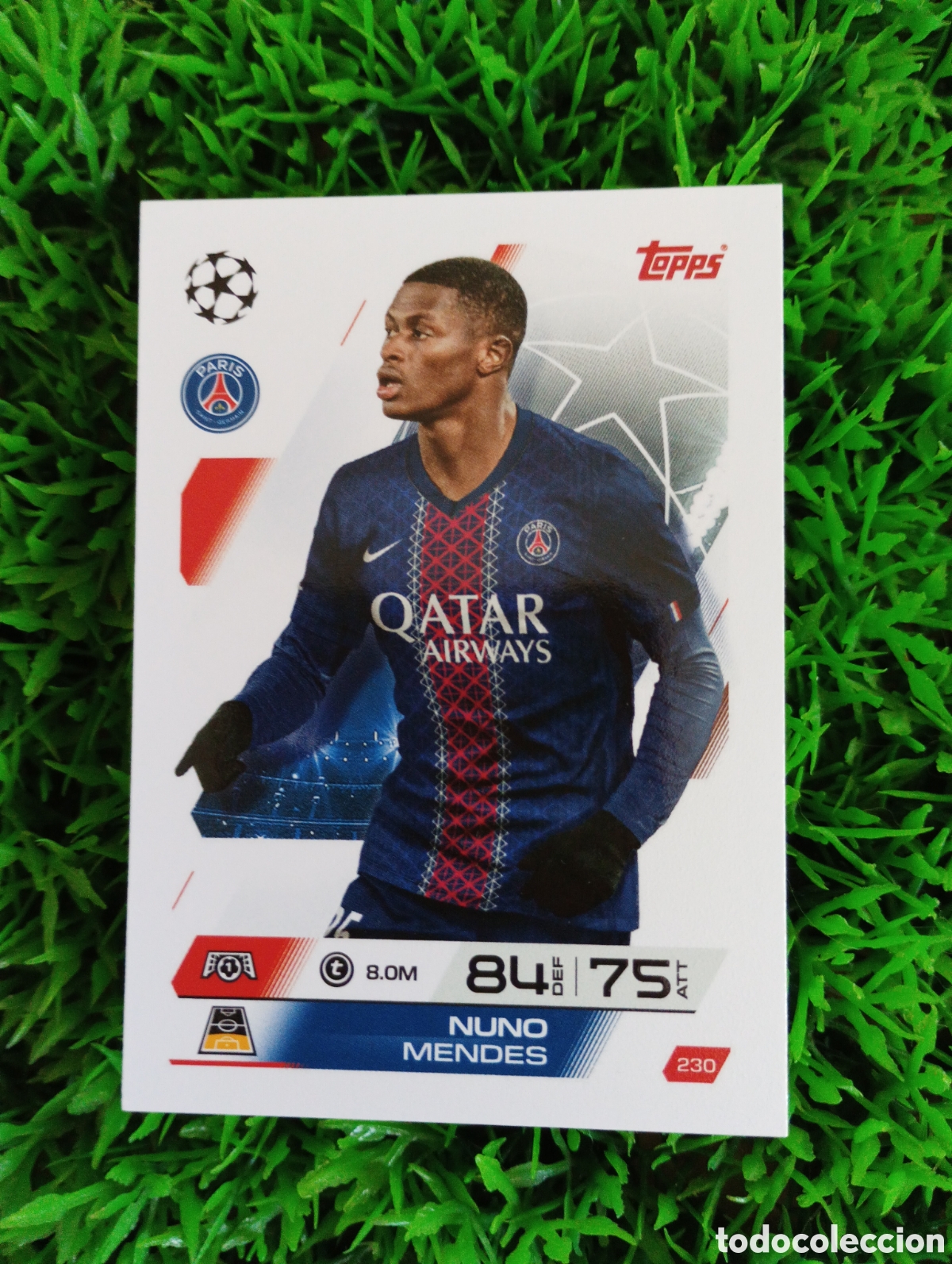 Football Stickers: Nuno Mendes Paris Saint -Germain Match Attax 25-26 # 230