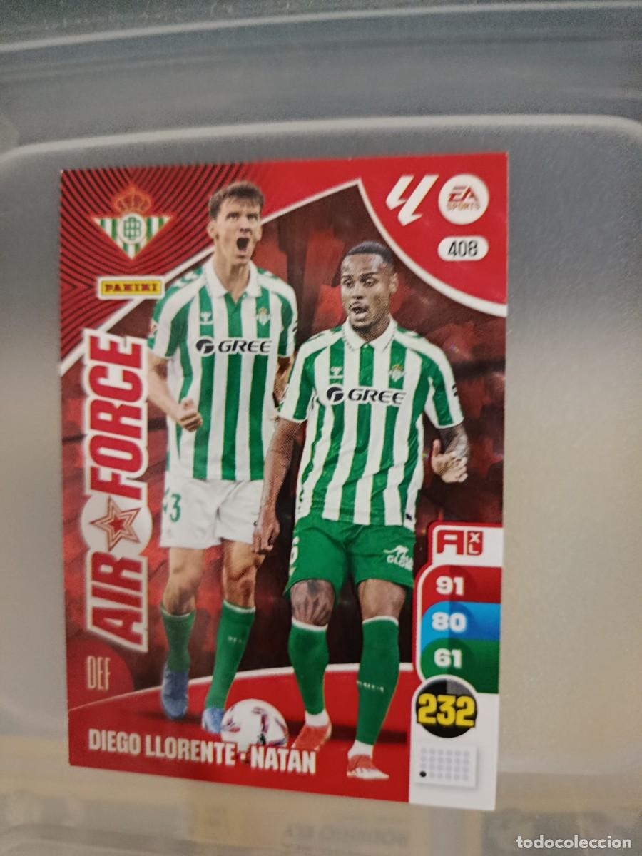 Football Stickers: Adrenalyn 24/25. 408- Air Force. Real Betis. Nuevo fichaje..