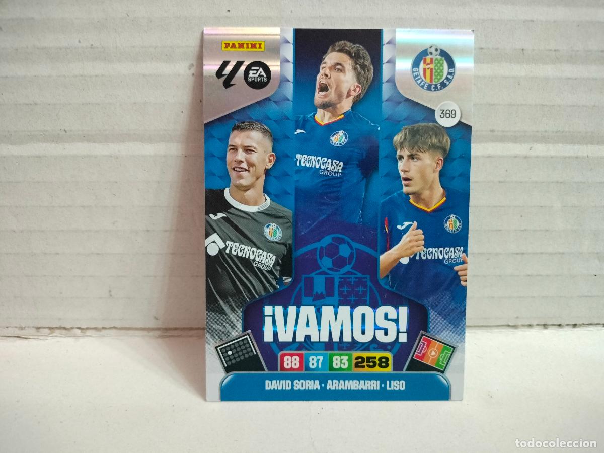 Cromos de F&uacute;tbol: CROMO FUTBOL DAVID SORIA ARRAMBARRI LISO VAMOS GETAFE N369 2025-26 ADRENALYN XL VER FOTO