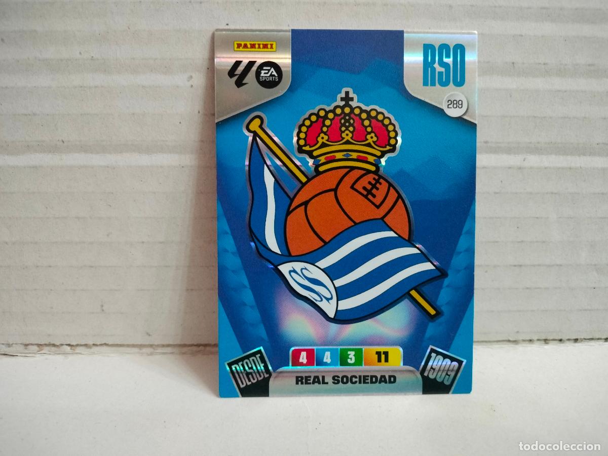Cromos de F&uacute;tbol: CROMO FUTBOL ESCUDO REAL SOCIEDAD N289 2025-26 ADRENALYN XL VER FOTO