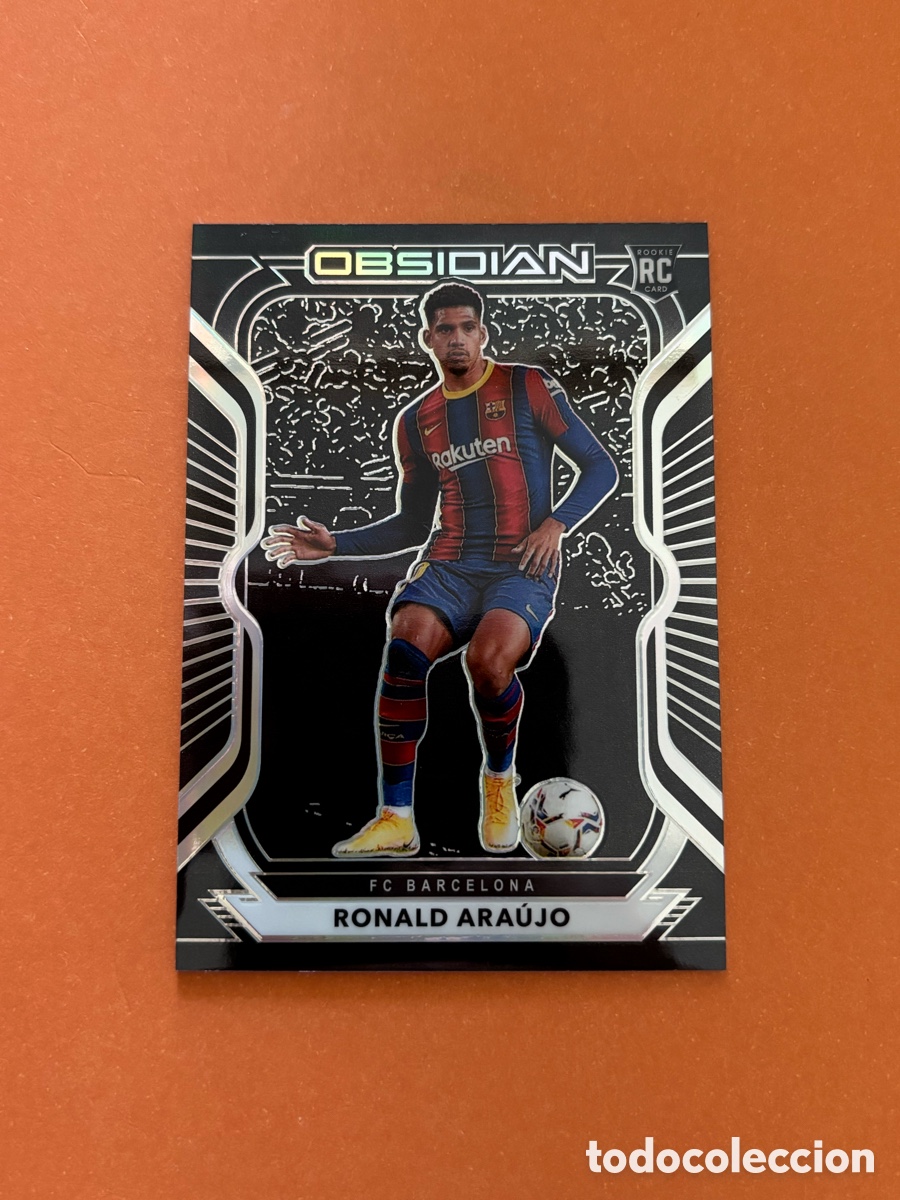 Cromos de F&uacute;tbol: Ronald Araujo 2020-21 Panini Obsidian True Rookie RC #D 159/195