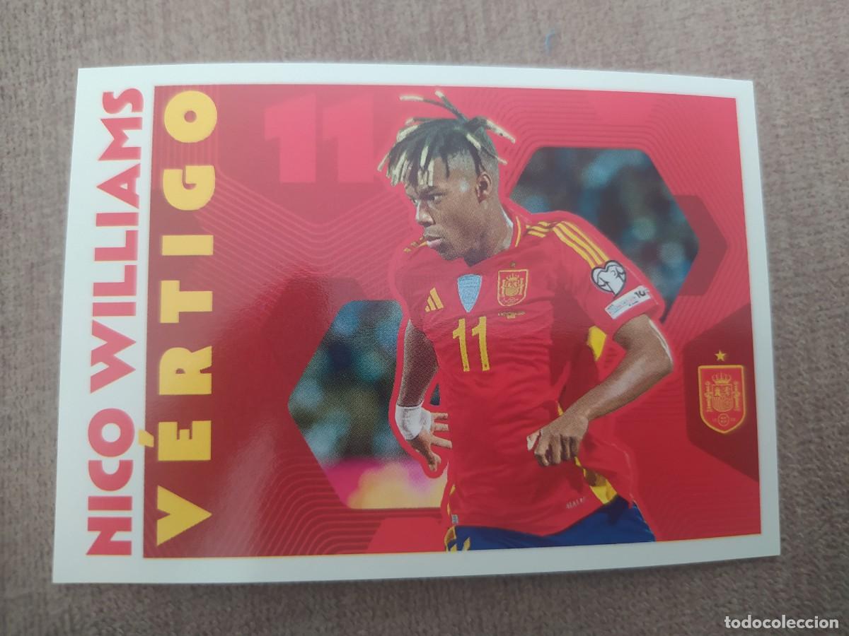 Cromos de F&uacute;tbol: Pegatina 72 Nico Williams V&eacute;rtigo Espa&ntilde;a Mundial 2026 Carrefour Panini