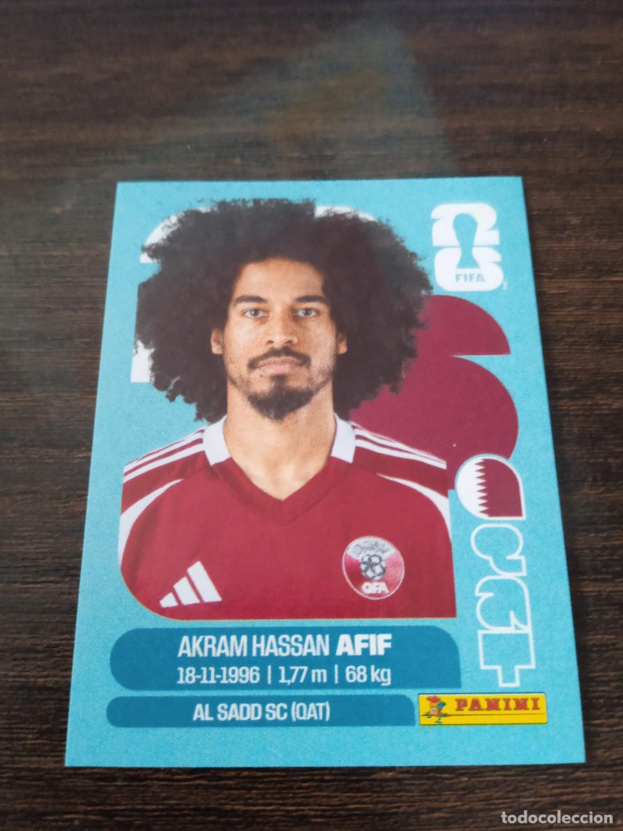Cromos de F&uacute;tbol: Cromo Mundial Futbol 2026 Panini canada usa Mexico Qatar Akram Hassan Afif QAT 18