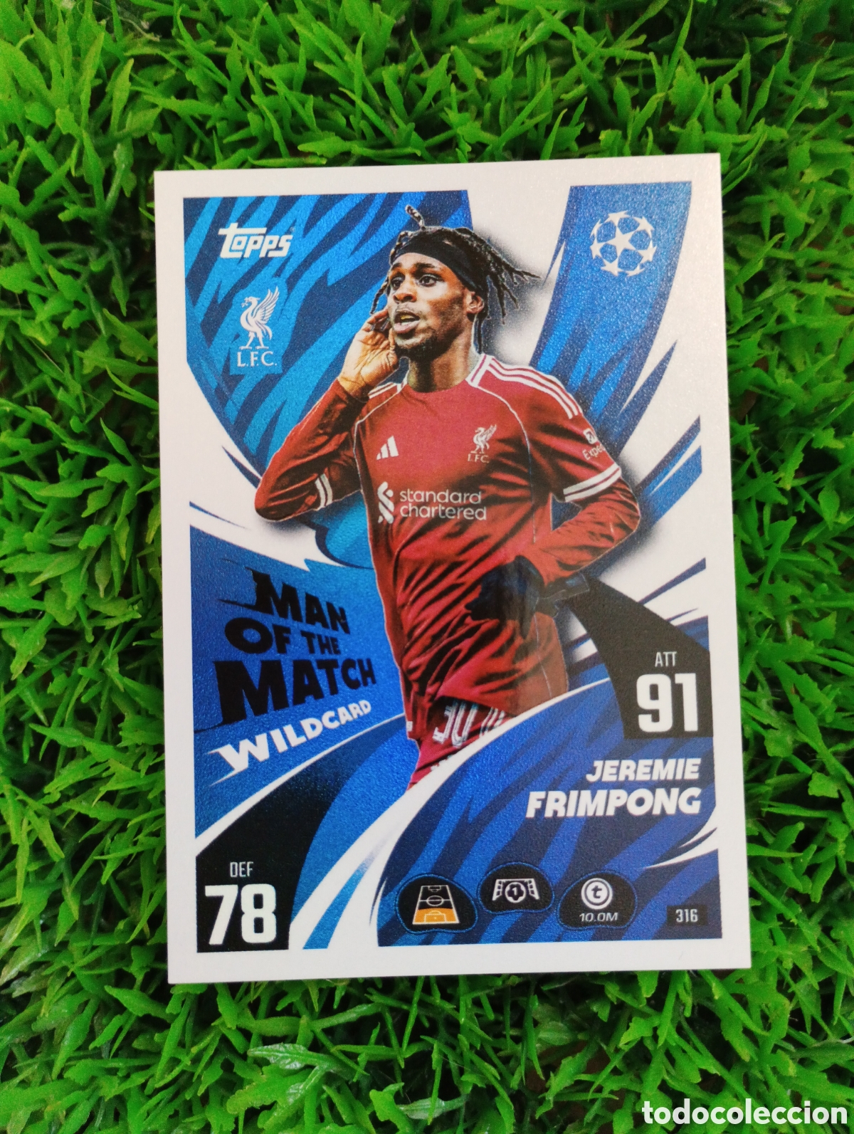 Cartes &agrave; collectionner de Football: Frimpong Liverpool MAN OF THE MATCH Match Attax 25-26 # 316
