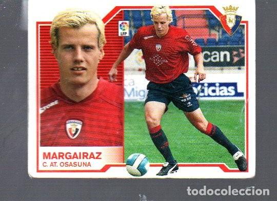 Cromos de F&uacute;tbol: CROMO DE FUTBOL DEL C. AT. OSASUNA MARGAIRAZ 2007/08 DE PANINI Y ESTE