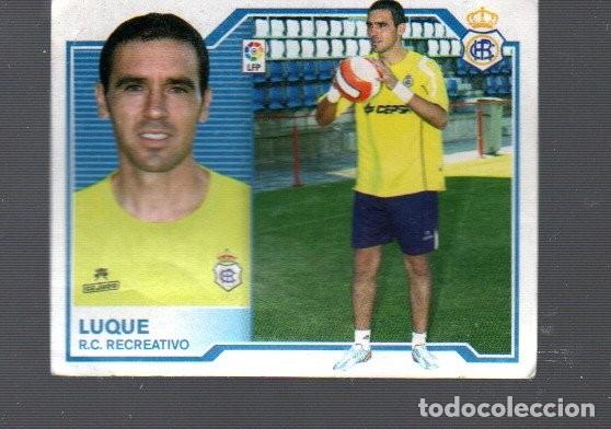Cromos de F&uacute;tbol: CROMO DE FUTBOL DEL R. C. RECREATIVO LUQUE 2007/08 DE PANINI Y ESTE