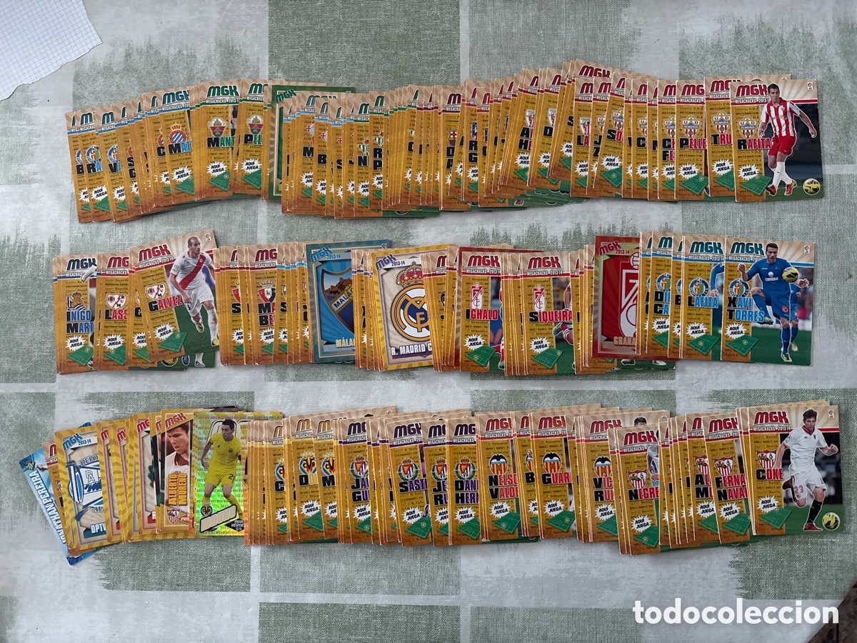 Cromos de F&uacute;tbol: LOTE DE 244 CROMOS CARDS DIFERENTES MEGACRACKS 2013 2014 13 14