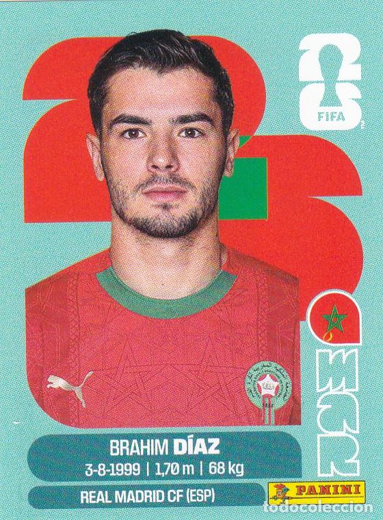 Cromos de F&uacute;tbol: FIFA WORLD CUP 2026 * BRAHIM D&Iacute;AZ N&ordm; 19 * DE MARRUECOS - NUEVO DE SOBRE (A-18)