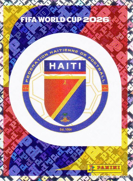 Cromos de F&uacute;tbol: FIFA WORLD CUP 2026 * ESCUDO N&ordm; 1 * DE HAITI - NUEVO DE SOBRE (A-18)
