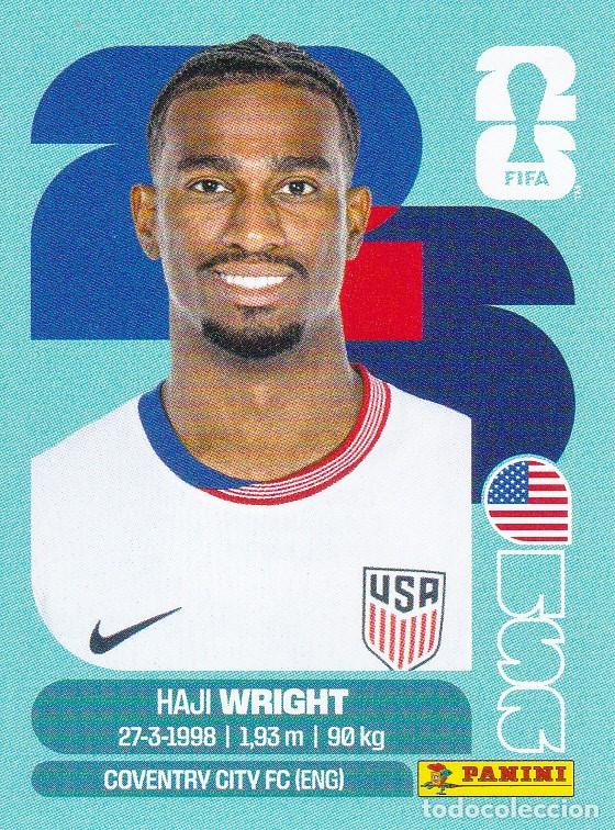 Cromos de F&uacute;tbol: FIFA WORLD CUP 2026 * HAJI WRIGHT N&ordm; 19 * DE USA - NUEVO DE SOBRE (A-18)