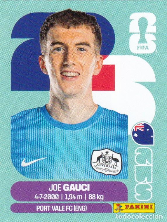 Fu&szlig;ball-Sticker: FIFA WORLD CUP 2026 * JOE GAUCI N&ordm; 3 * DE AUSTRALIA - NUEVO DE SOBRE (A-18)