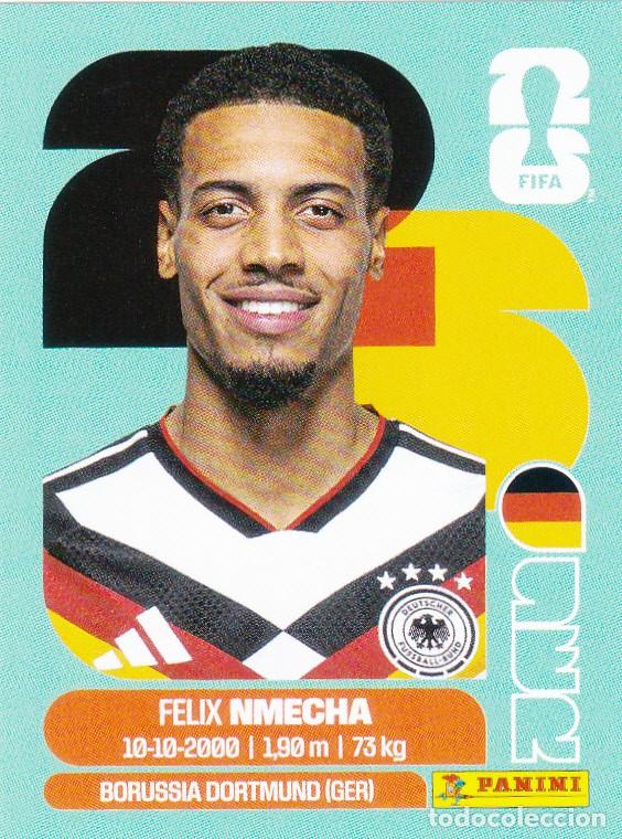 Cromos de F&uacute;tbol: FIFA WORLD CUP 2026 * FELIX NMECHA N&ordm; 12 * DE ALEMANIA - NUEVO DE SOBRE (A-18)