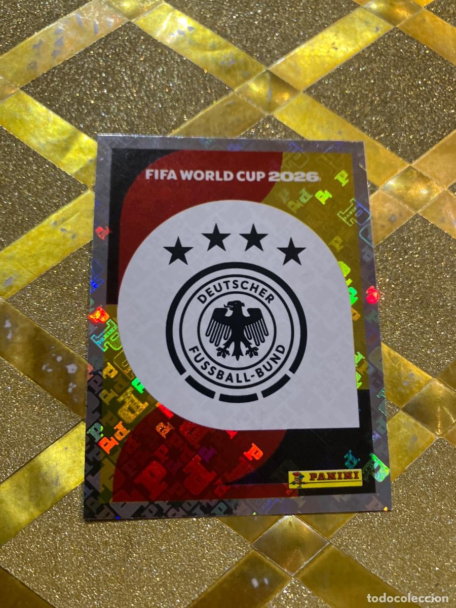 Cromos de F&uacute;tbol: CROMO DE F&Uacute;TBOL NUMERO GER 1 ESCUDO DE ALEMANIA MUNDIAL 2026 MEXICO-EEUU-CANADA PANINI !