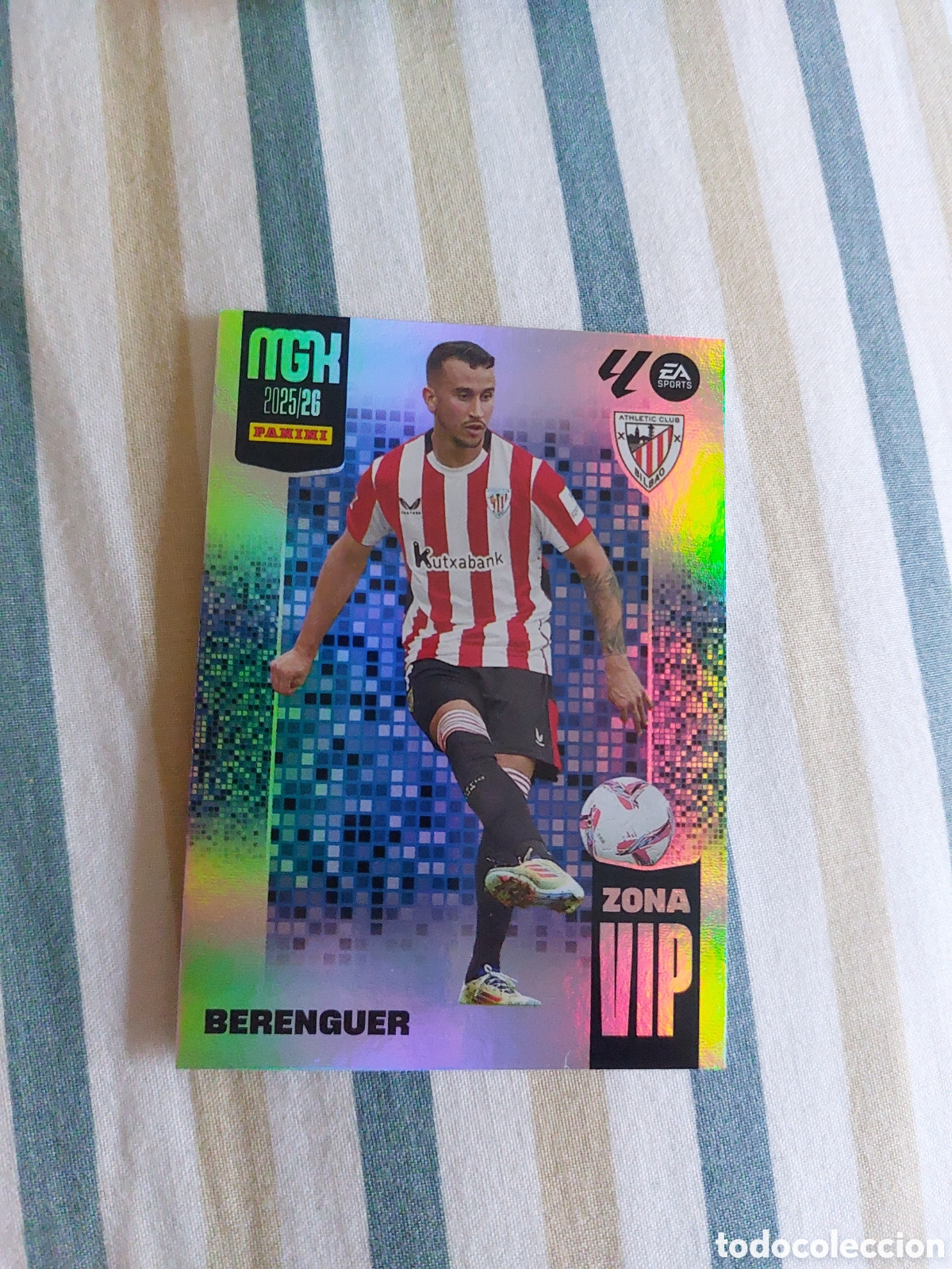 Cromos de F&uacute;tbol: 390 BERENGUER ATHLETIC DE BILBAO ZONA VIP FICHAS ALBUM MEGACRACKS 2025 2026 MGK 25 26