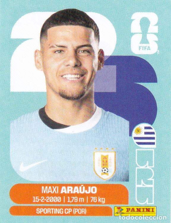 Cromos de F&uacute;tbol: FIFA WORLD CUP 2026 * MAXI ARA&Uacute;JO N&ordm; 16 * DE URUGUAY - NUEVO DE SOBRE (A-18)