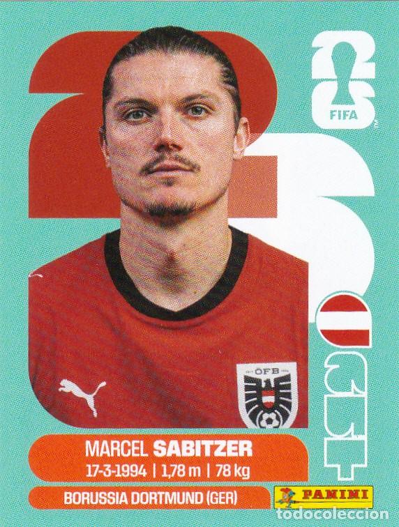 Cromos de F&uacute;tbol: FIFA WORLD CUP 2026 * SABITZER N&ordm; 11 * DE AUSTRIA - NUEVO DE SOBRE (A-18)