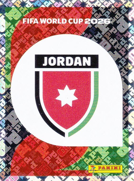 Cromos de F&uacute;tbol: FIFA WORLD CUP 2026 * ESCUDO N&ordm; 1 * DE JORDANIA - NUEVO DE SOBRE (A-18)