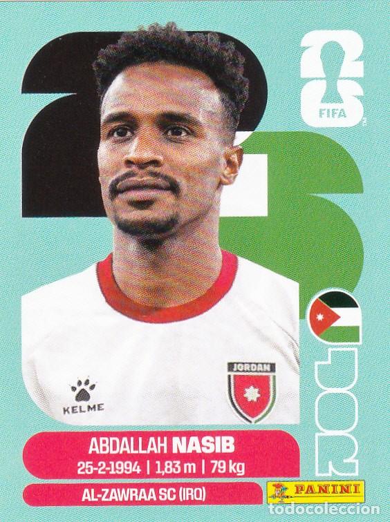 Cromos de F&uacute;tbol: FIFA WORLD CUP 2026 * ABDALLAH NASIB N&ordm; 6 * DE JORDANIA - NUEVO DE SOBRE (A-18)