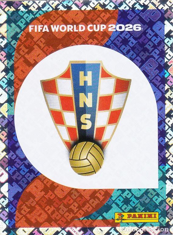Cromos de Futebol: FIFA WORLD CUP 2026 * ESCUDO N&ordm; 1 * DE CROACIA - NUEVO DE SOBRE (A-18)