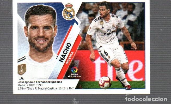 Cromos de F&uacute;tbol: CROMO DE FUTBOL NACHO REAL MADRID N &ordm;1 4 , A DEL A&Ntilde;O 2019 / 20 EDITOR PANINI Y ESTE
