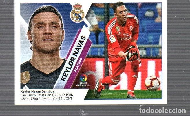 Cromos de F&uacute;tbol: CROMO DE FUTBOL KEYLOR NAVAS REAL MADRID N &ordm; 2 DEL A&Ntilde;O 2019 / 20 EDITOR PANINI Y ESTE