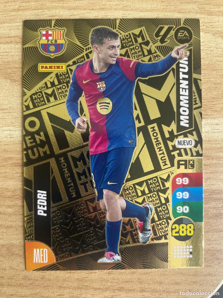 Cromos de F&uacute;tbol: Cromo Momentum 660 Pedri FC Barcelona Adrenalyn XL LaLiga 24-25 Panini