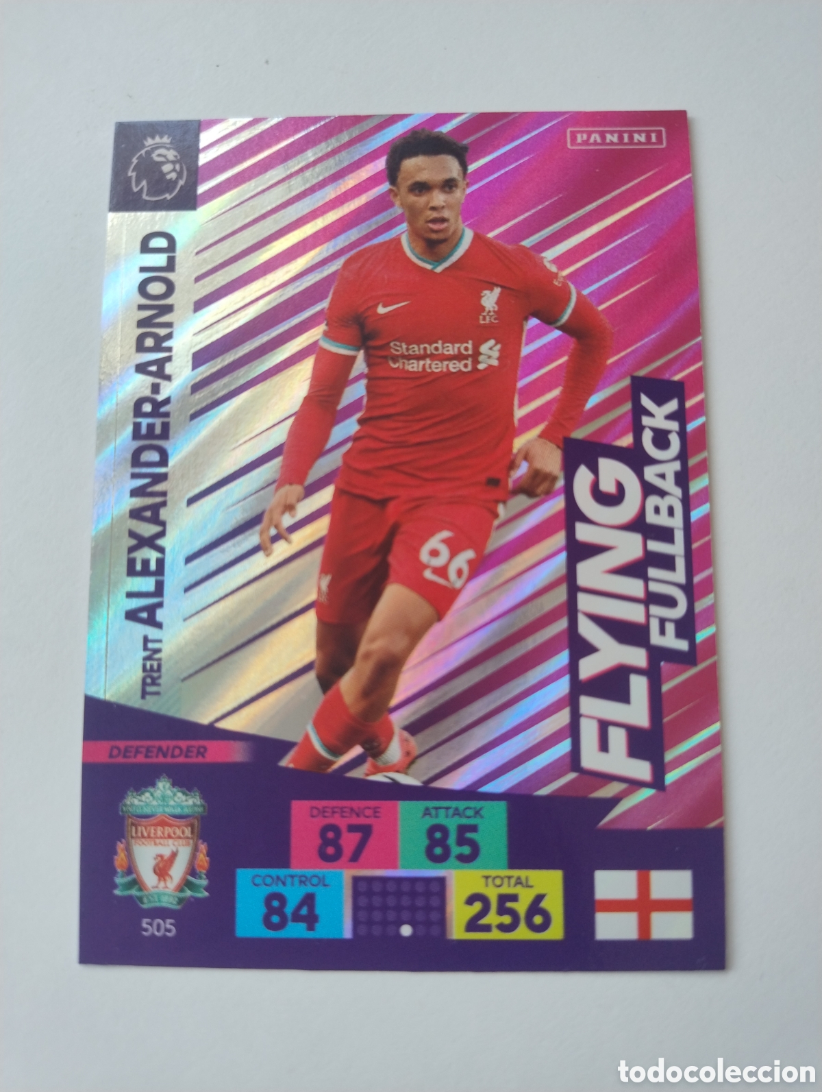 Cromos de F&uacute;tbol: 505 - Alexander Arnold - Liverpool - Adrenalyn XL Premier League 2020 - 2021 Flying Fullback