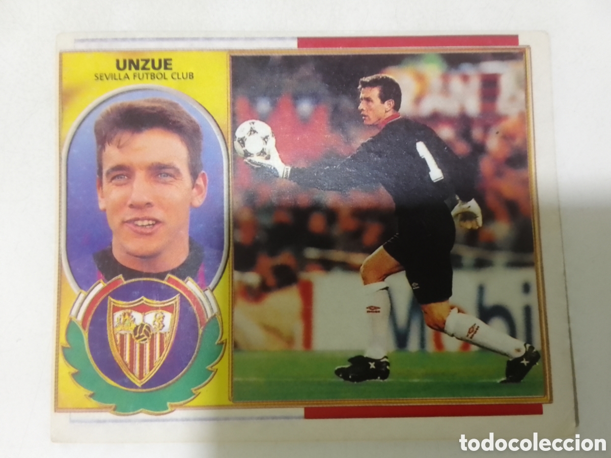 Cromos de F&uacute;tbol: Colecciones Este 96-97 Unzue &bull; Sevilla.