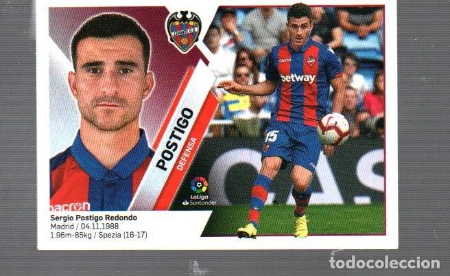 Cromos de F&uacute;tbol: CROMO DE FUTBOL POSTIGO LEVANTE U.D. N &ordm; 6 A DEL A&Ntilde;O 2019 / 20 EDITOR PANINI Y ESTE