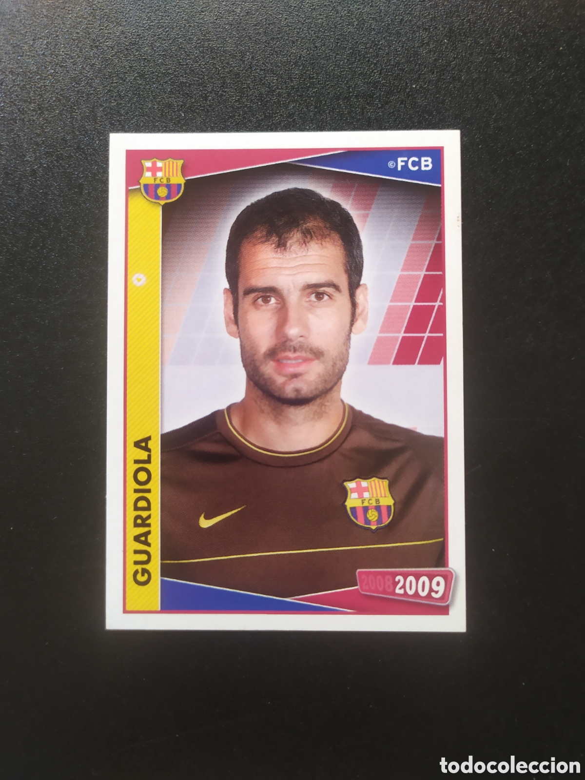 Cromos de F&uacute;tbol: FC Barcelona colecci&oacute;n oficial 2008 2009 08 09 panini Guardiola n&deg; 12 sin pegar