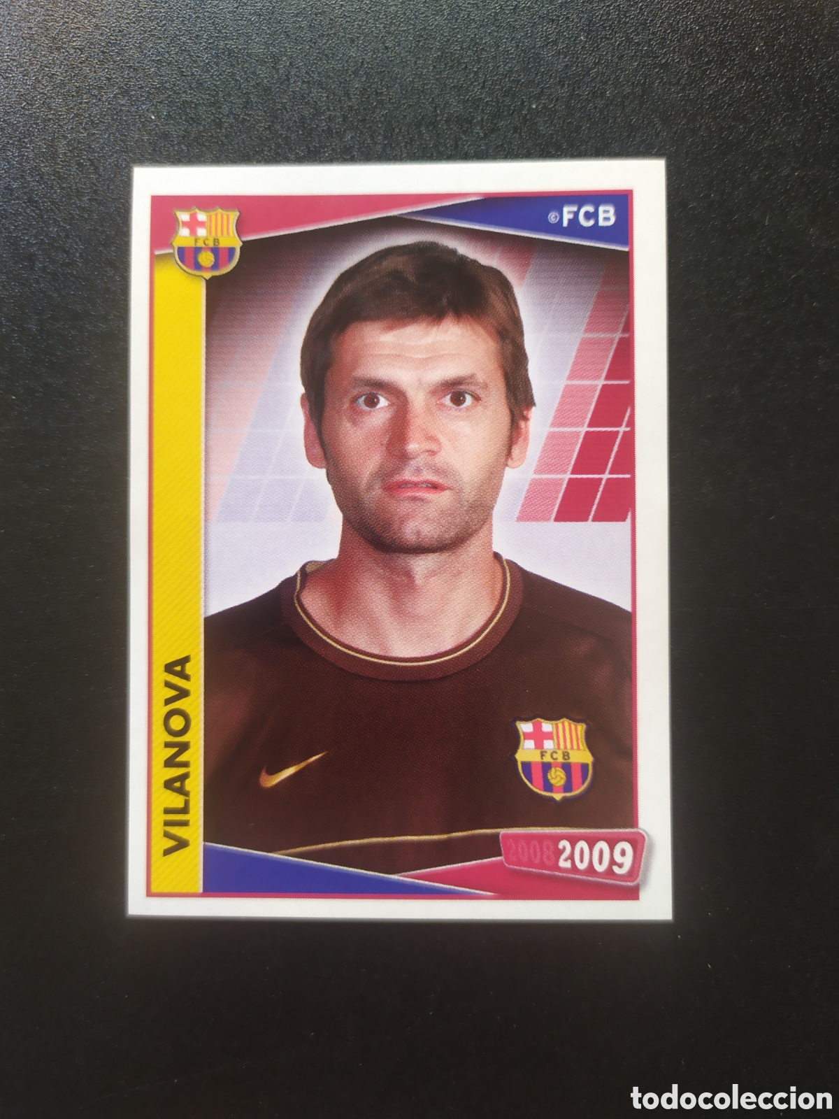 Cromos de F&uacute;tbol: FC Barcelona colecci&oacute;n oficial 2008 2009 08 09 panini Tito Vilanova n&deg; 14 sin pegar