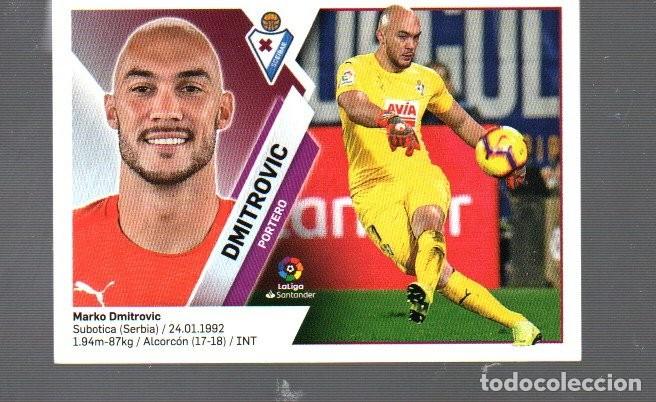Cromos de F&uacute;tbol: CROMO DE FUTBOL SD EIBAR DMITROVIC N &ordm; 1 DEL A&Ntilde;O 2019 / 20 EDITOR PANINI Y ESTE