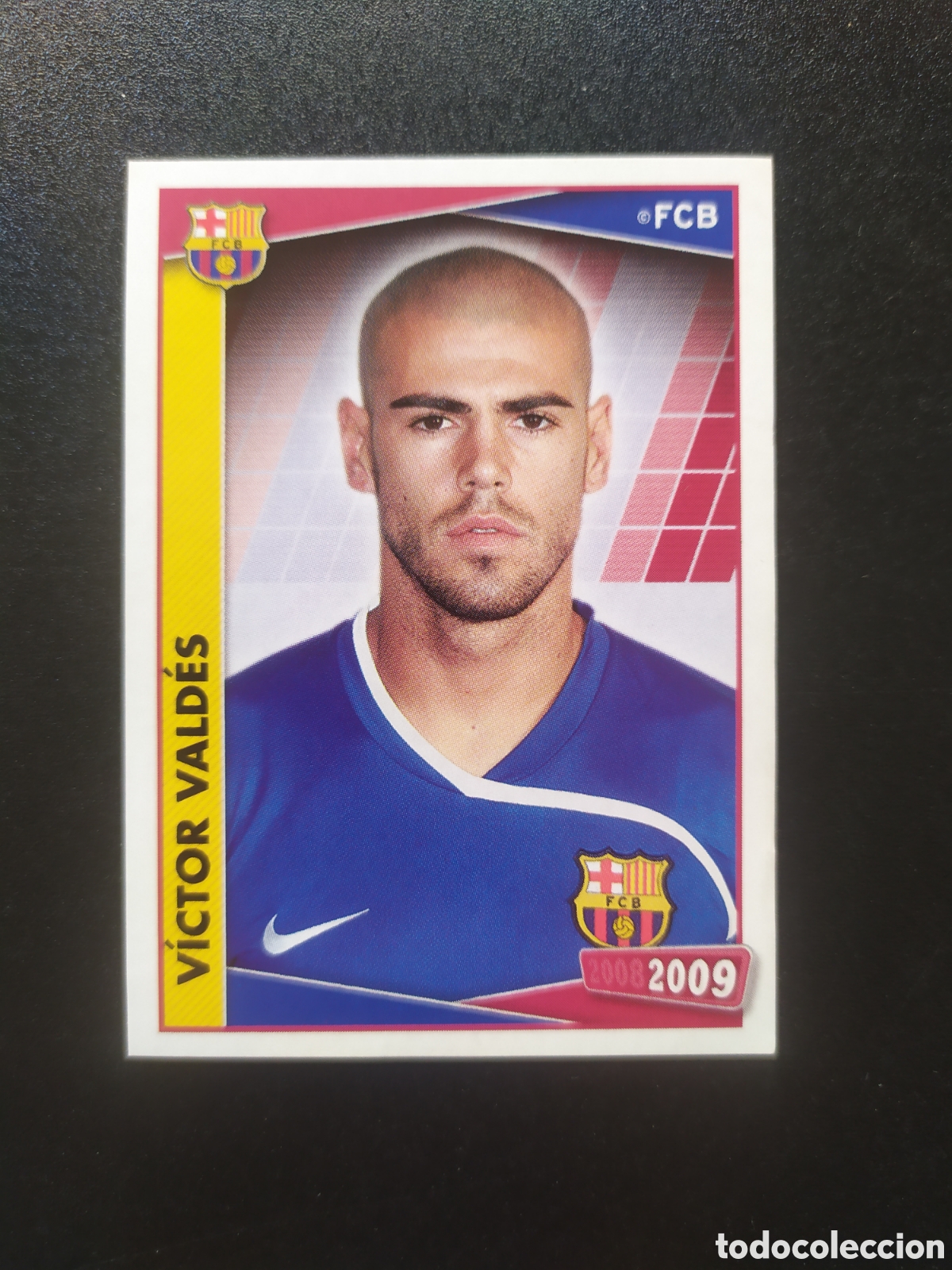 Cromos de Futebol: FC Barcelona colecci&oacute;n oficial 2008 2009 08 09 panini Victor Vald&eacute;s n&deg; 18 sin pegar
