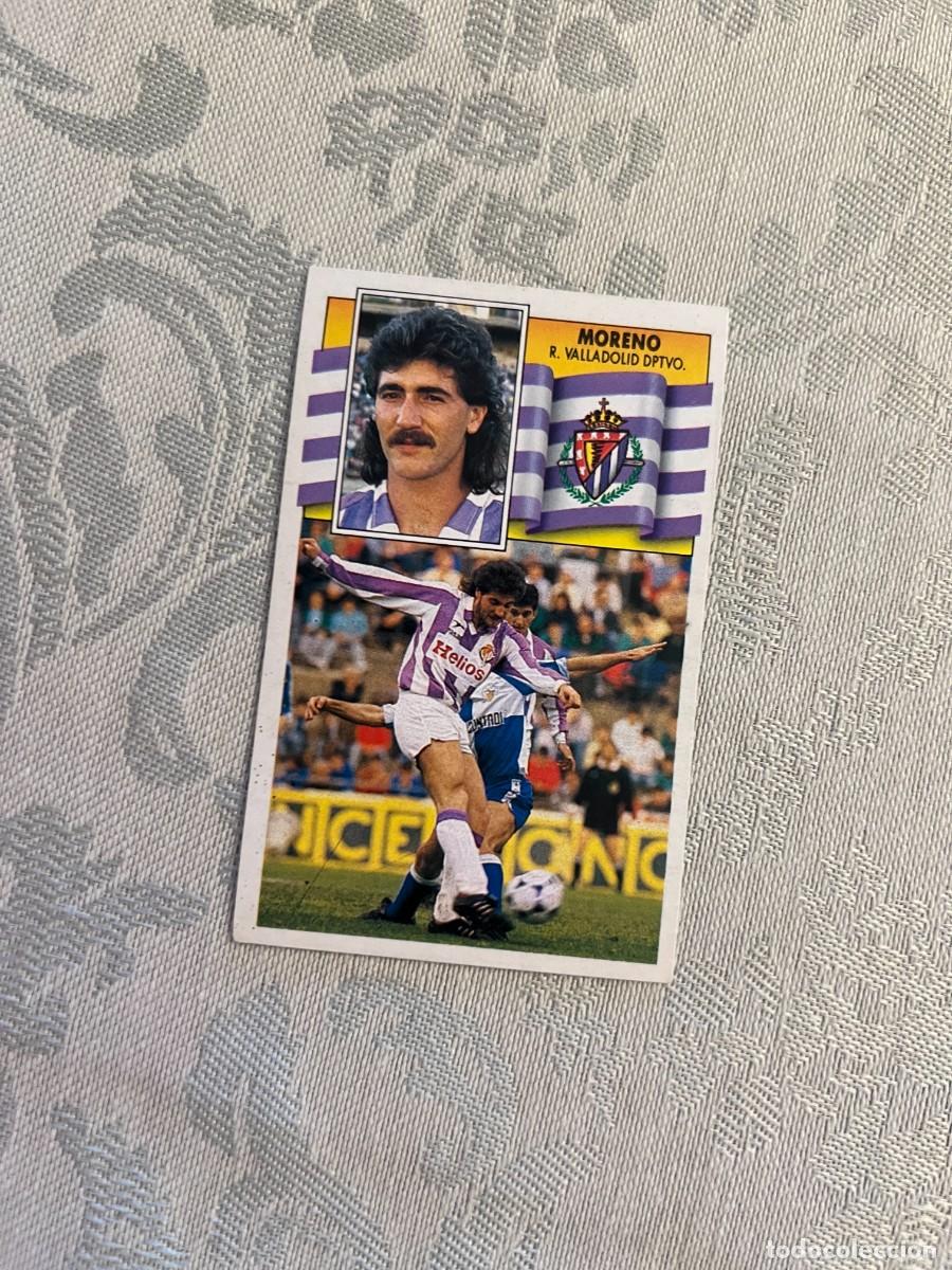 Cromos de F&uacute;tbol: MORENO REAL VALLADOLID NUEVO EDICIONES ESTE 1990/91 90-91