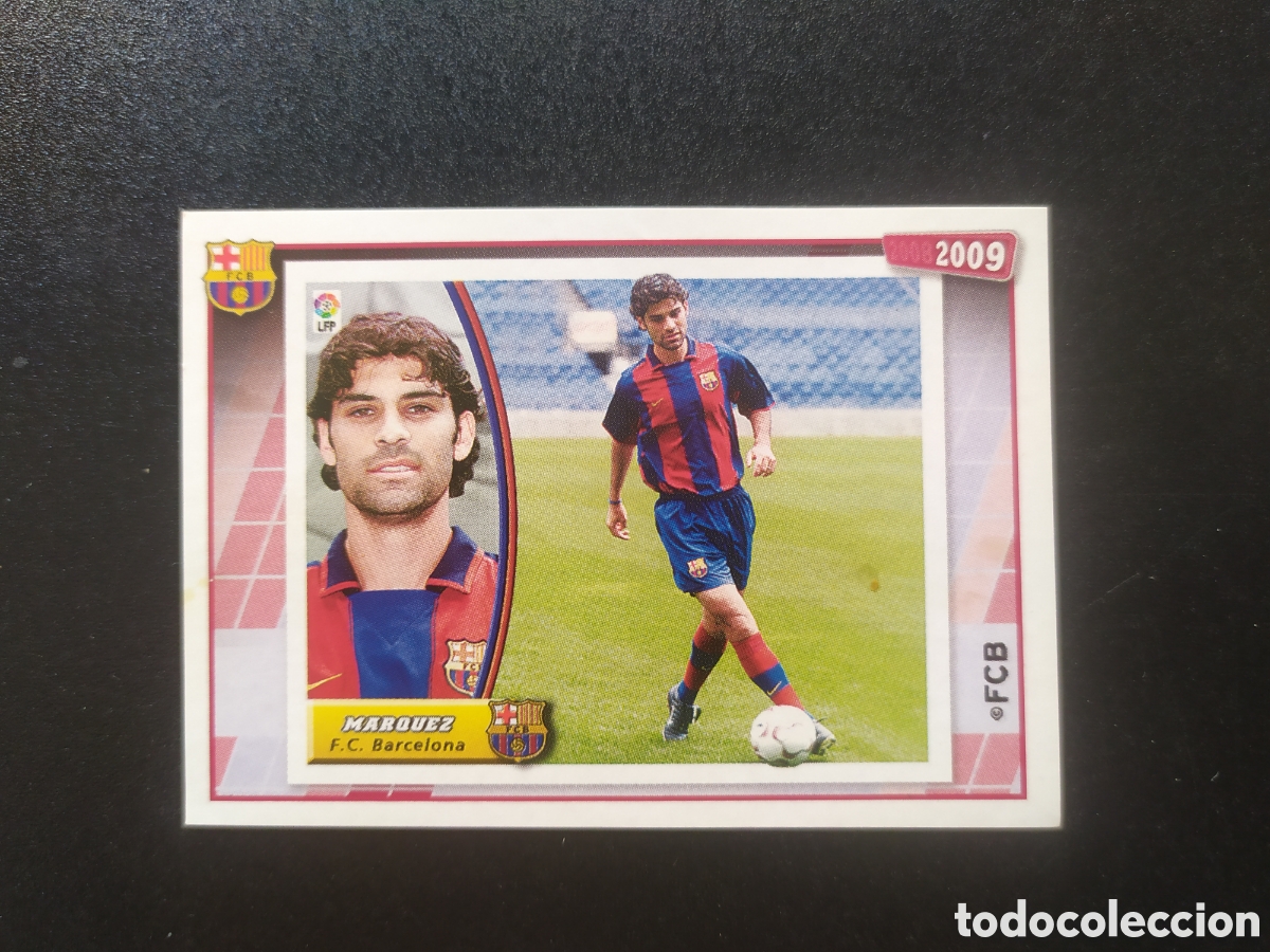 Cromos de F&uacute;tbol: FC Barcelona colecci&oacute;n oficial 2008 2009 08 09 panini M&aacute;rquez n&deg; 45 sin pegar