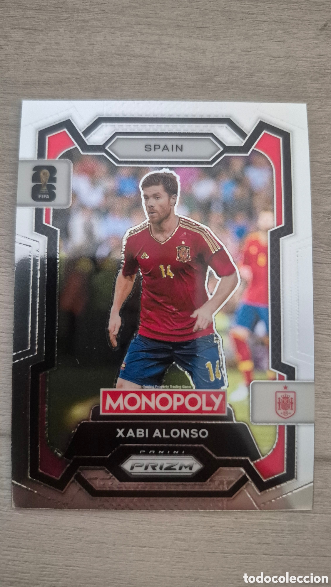Cromos de F&uacute;tbol: Xabi Alonso Panini Monopoly Prizm FIFA World Cup 2026