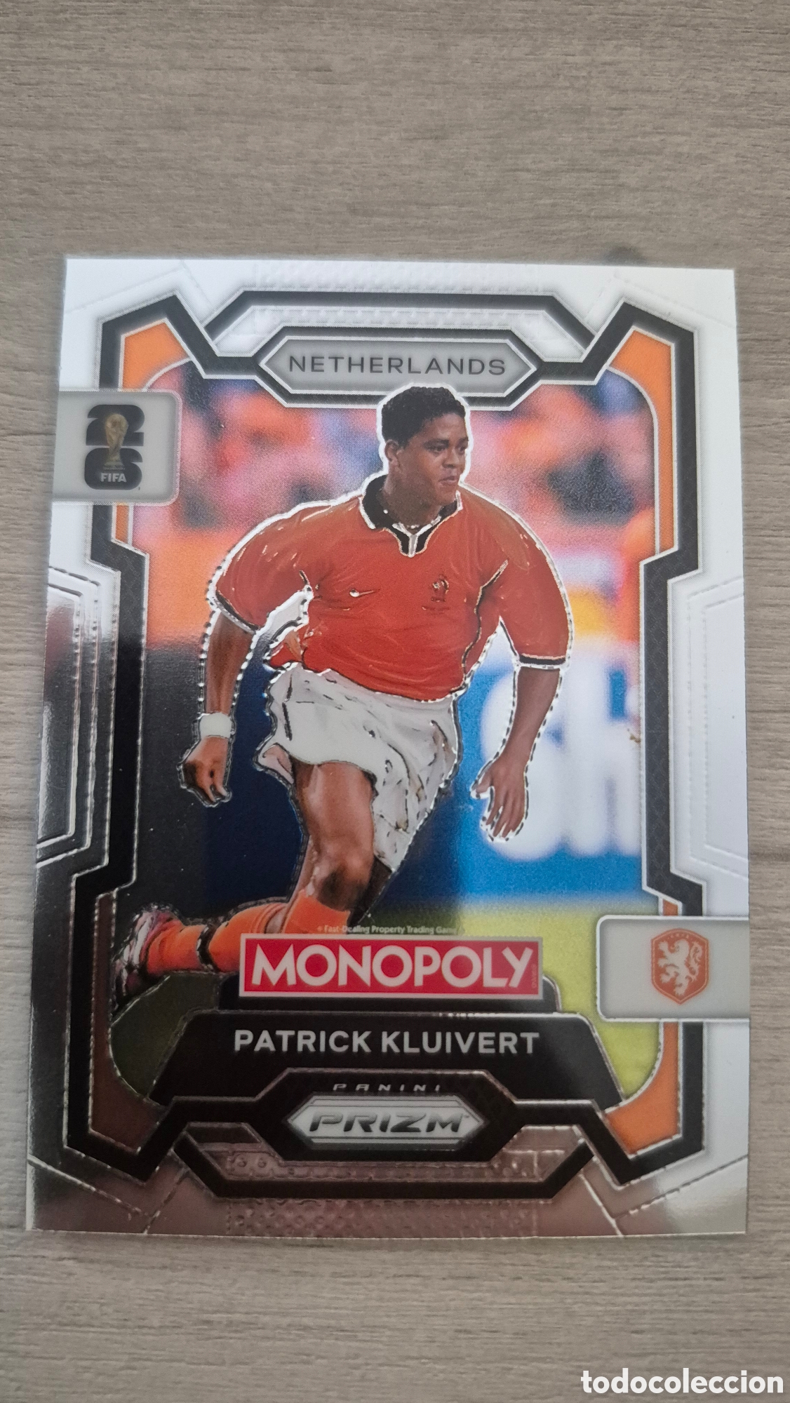 Cromos de F&uacute;tbol: Patrick Kluivert Panini Monopoly Prizm FIFA World Cup 2026
