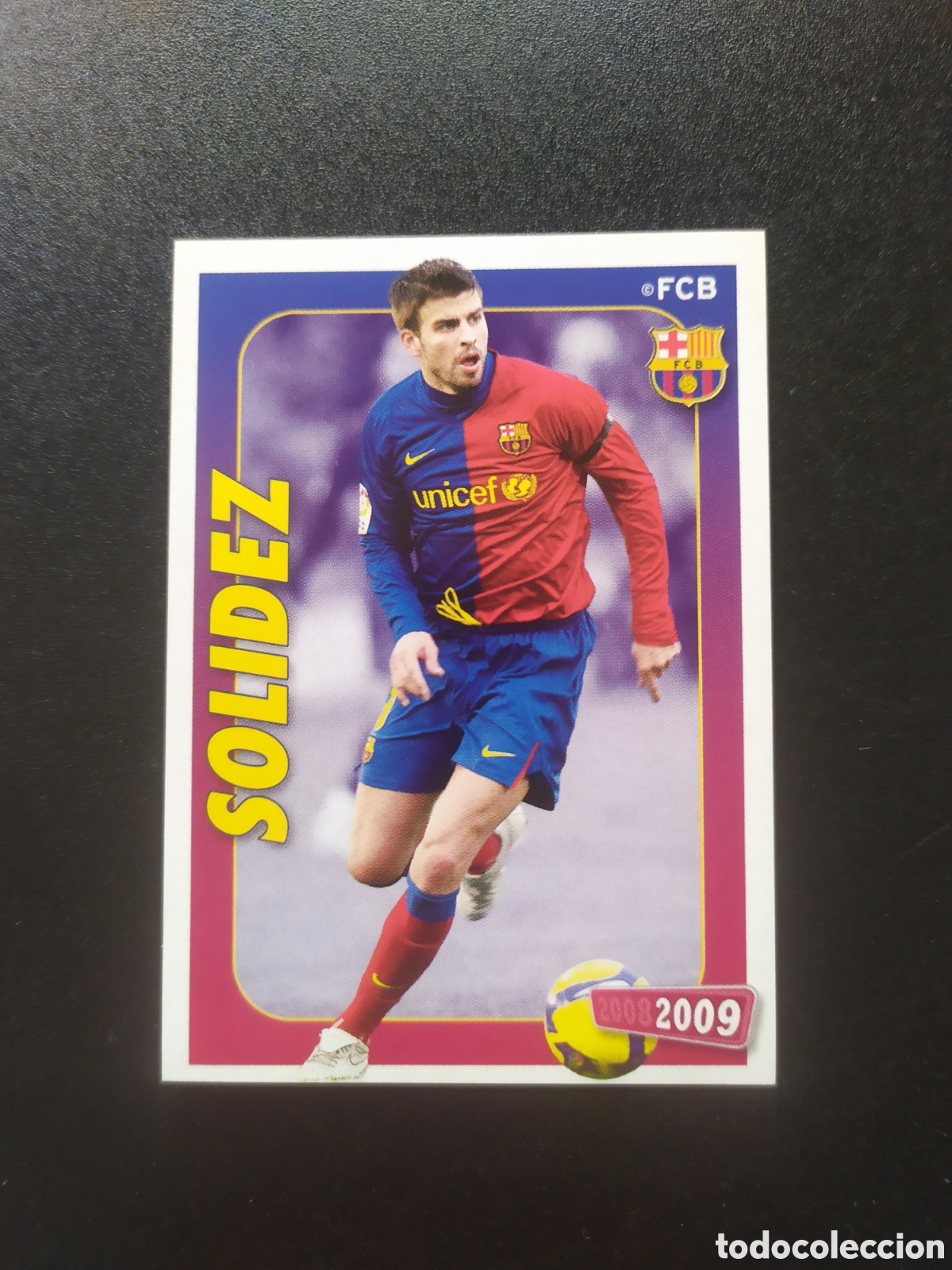 Cromos de F&uacute;tbol: FC Barcelona colecci&oacute;n oficial 2008 2009 08 09 panini Piqu&eacute; n&deg; 49 sin pegar