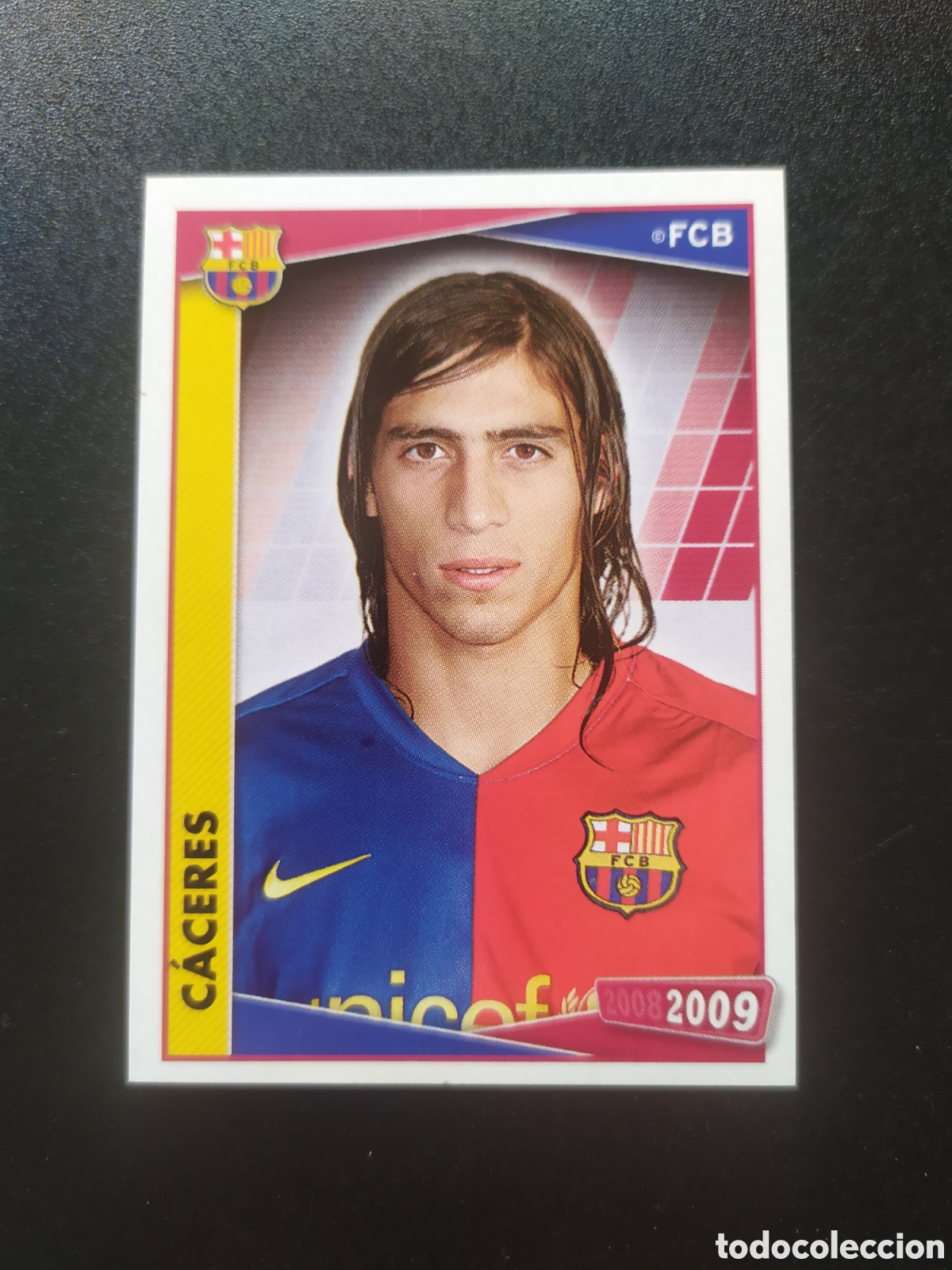 Cromos de F&uacute;tbol: FC Barcelona colecci&oacute;n oficial 2008 2009 08 09 panini C&aacute;ceres n&deg; 54 sin pegar